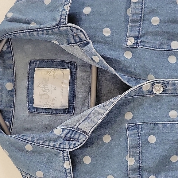 JUSTICE Girls Button-down Shirt US 9 - Picture 4 of 4